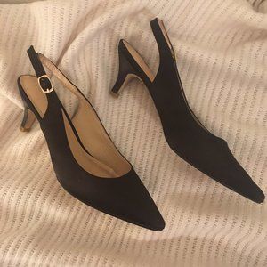 ComeShun Satin Kitten Heel